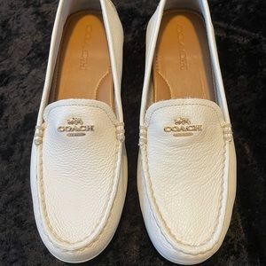 White Coach loafers size 7.5
